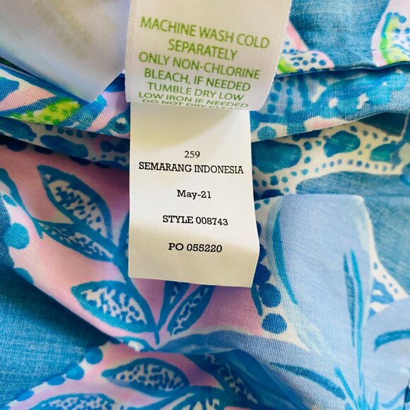 NEW with TAGS Lilly Pulitzer Bernadette Top in Macaw Blue size XXS MSRP $128 - Picture 13 of 13
